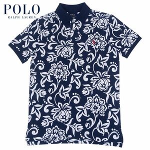 Polo Ralph Lauren Shirt Men’s XXL Custom Fit Blue Floral Tropical Hawaiian NWOT